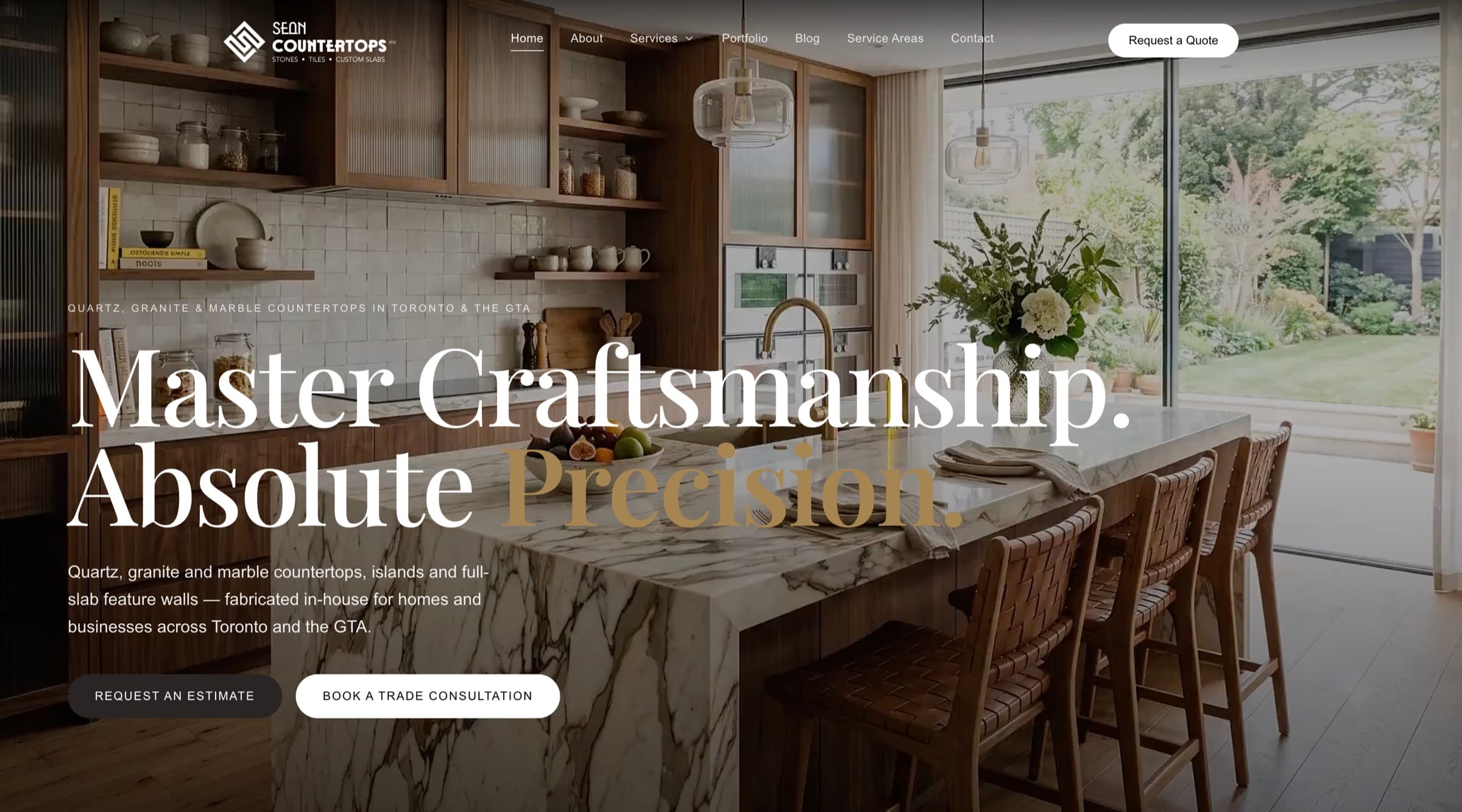 The Sean Countertops Inc. website